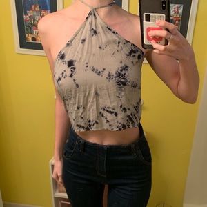 High neck crop top